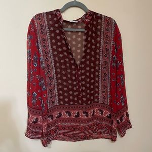 Mango peasant handkerchief blouse